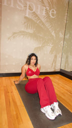 SET ROJO PANTALON ANCHO